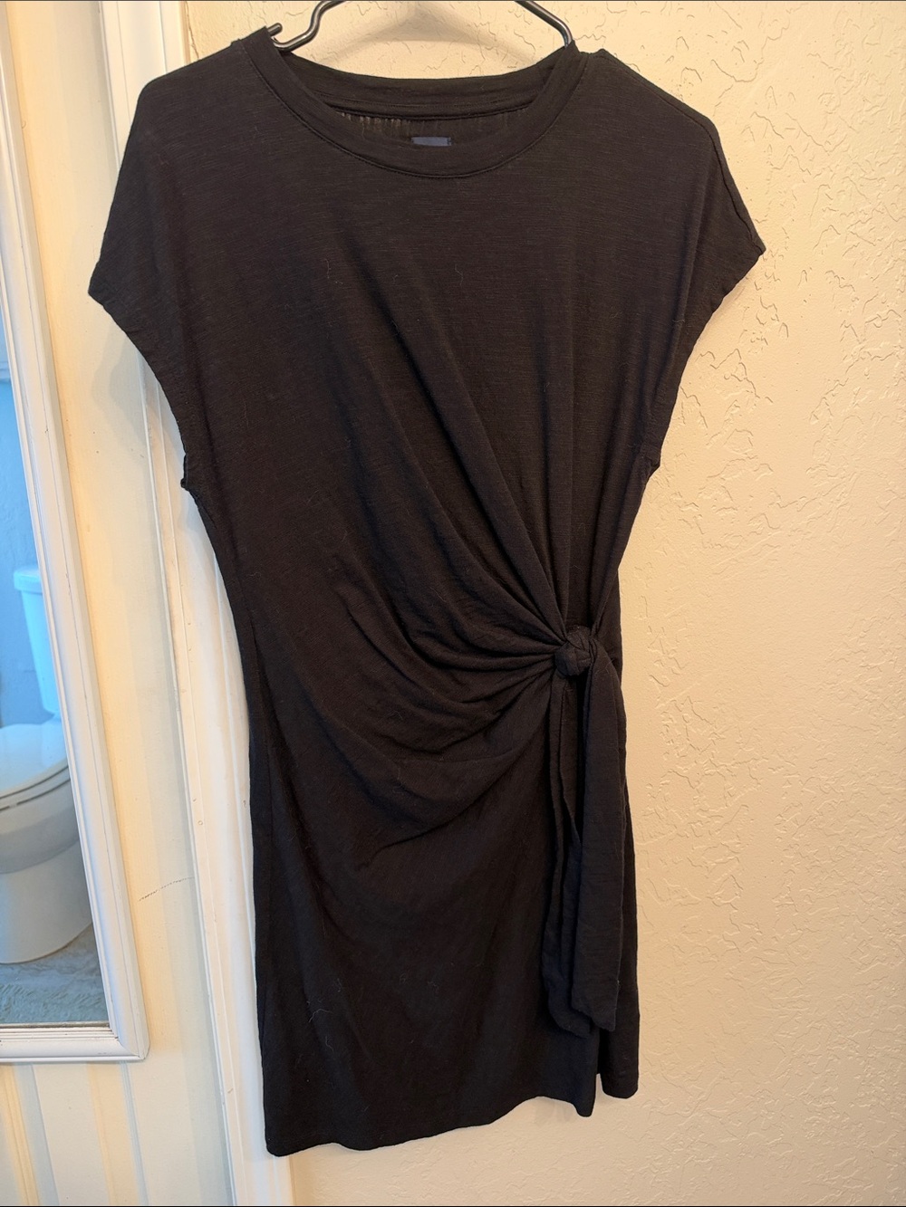 GAP Black Knot-Side Mini Dress